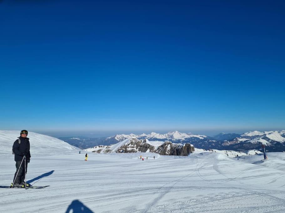 Appartement Montagne La Vallee Verte Coeur Station Hirmentaz Bellevaux Dış mekan fotoğraf